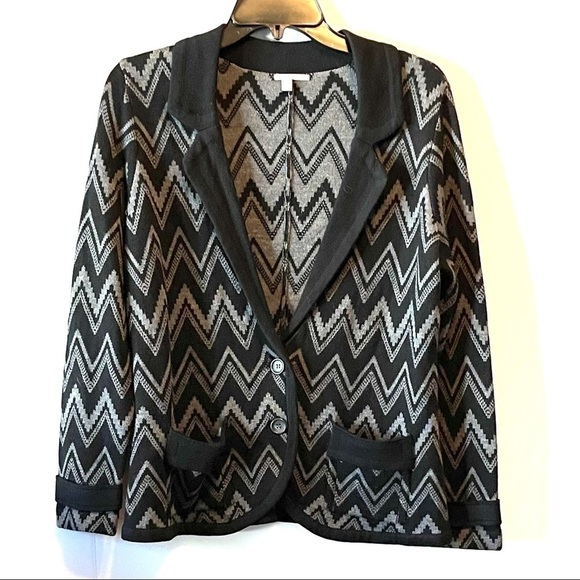 Zig zag knit blazer - Picture 3 of 8